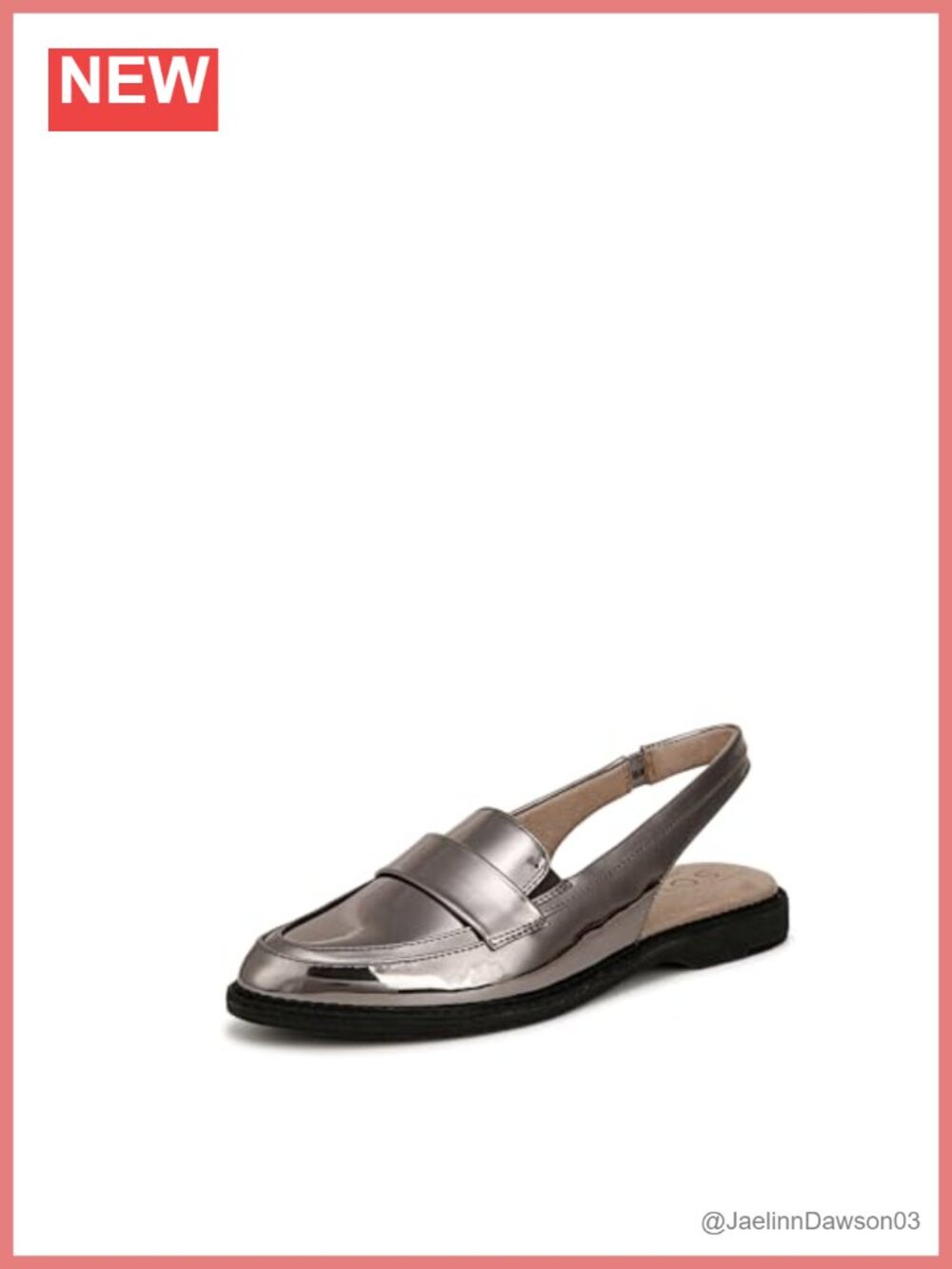 Naturalizer Women's Slingback Loafer Flats Faux Leather
